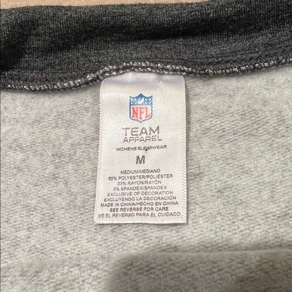 NFL Team Apparel Sleepwear Cleveland Browns Gray Pullover Sweatshirt Crew Neck M - Picture 8 of 9